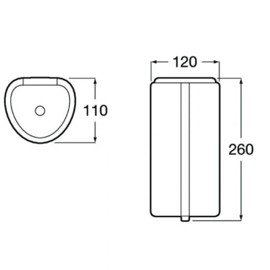 Безконтактен диспенсър ROCA Public - 850 ml бял - A818012009 Безконтактен диспенсър ROCA Public - 850 ml бял - A818012009