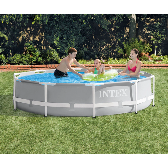 Сглобяем басейн INTEX Prism Frame с филтърна помпа, 305 х 76 см. Сглобяем басейн INTEX Prism Frame с филтърна помпа, 305 х 76 см.