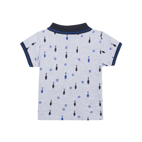 Тениска с яка 3Pommes Graphic Cargo, момче, 18-24 м., ръст: 92 см.