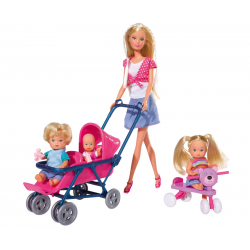 Кукла Еви Лав - Стефи с 3 бебета Кукла Еви Лав - Стефи с 3 бебета