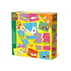 Уча се да ползвам ножици SES, пъзел животни Уча се да ползвам ножици SES, пъзел животни