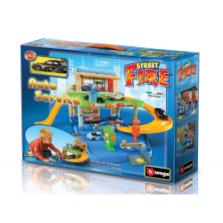 Bburago Street Fire - автосервиз с 1 бр. кола 1:43 Bburago Street Fire - автосервиз с 1 бр. кола 1:43