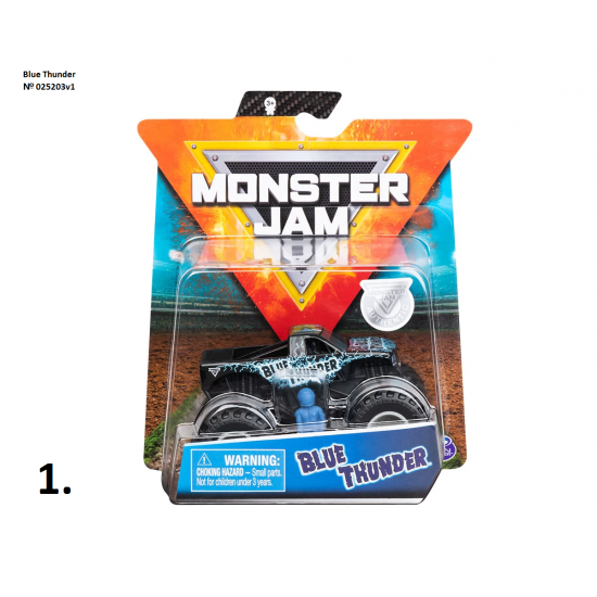 Автомобил Monster Jam, 1:64, асортимент