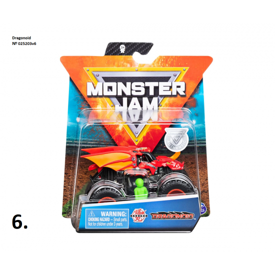 Автомобил Monster Jam, 1:64, асортимент