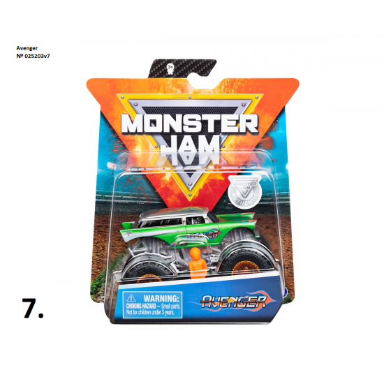 Автомобил Monster Jam, 1:64, асортимент