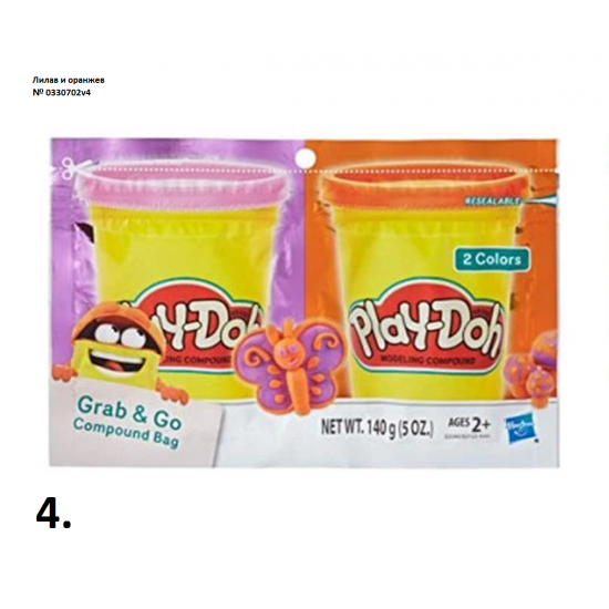 Play Doh - Пластелин в пликче 2 цвята, асортимент