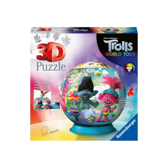 3D Пъзел Ravensburger 72 ел. - Тролчетата 2 - Турнето