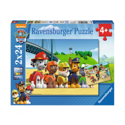 Пъзел Ravensburger 2х24 ел. - Пес патрул помощници