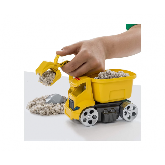Kinetic Sand - Комплект пясък със строителна машина
