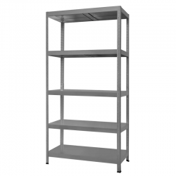 Метален стелаж HARD 180x100x40 см, до 130 кг на рафт - сив Метален стелаж HARD 180x100x40 см, до 130 кг на рафт - сив