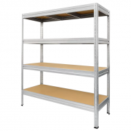 Метален стелаж MEGA 177x200x60 см, до 500 кг на рафт - цинк Метален стелаж MEGA 177x200x60 см, до 500 кг на рафт - цинк