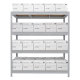 Метален стелаж MEGA 177x200x60 см, до 500 кг на рафт - цинк Метален стелаж MEGA 177x200x60 см, до 500 кг на рафт - цинк