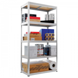 Метален стелаж STAR 180х90х35 см, до 350 кг на рафт - бял Метален стелаж STAR 180х90х35 см, до 350 кг на рафт - бял