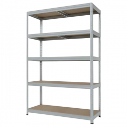 Метален стелаж STAR PLUS 180x120x45 см, до 250 кг на рафт - цинк Метален стелаж STAR PLUS 180x120x45 см, до 250 кг на рафт - цинк