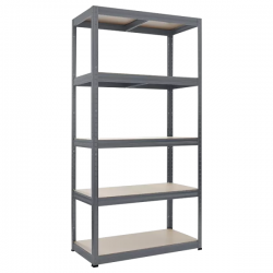 Метален стелаж STAR 180x90x45 см, до 350 кг на рафт - сив Метален стелаж STAR 180x90x45 см, до 350 кг на рафт - сив