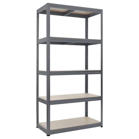 Метален стелаж STAR 180x90x45 см, до 350 кг на рафт - сив Метален стелаж STAR 180x90x45 см, до 350 кг на рафт - сив