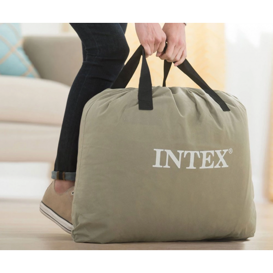 Надуваем матрак с вградена помпа INTEX Pillow Rest Queen Mid-Rise, 152 х 203 х 30 см.