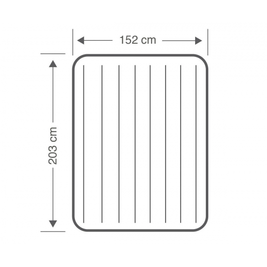 Надуваем матрак с вградена помпа INTEX Pillow Rest Queen Mid-Rise, 152 х 203 х 30 см.