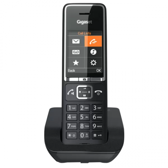 Безжичен DECT телефон Gigaset Comfort 550 - черен