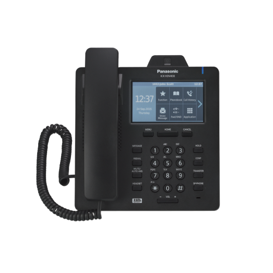 VoIP/ SIP телефон Panasonic KX-HDV430 - черен